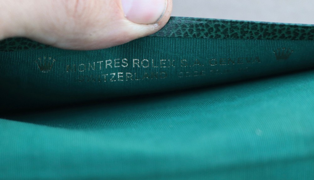 Vintage Rolex Green Leather Memo Notepad Note Book Ref. 70.06.02 Geneva