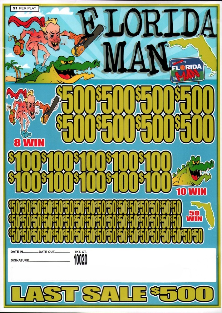 Pull Tab Tickets - Jar Tickets - Game - Florida Man