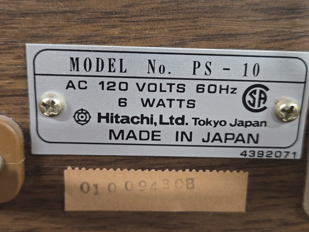 Hitachi PS-10 Automatic Turntable Record Player Near Mint!
