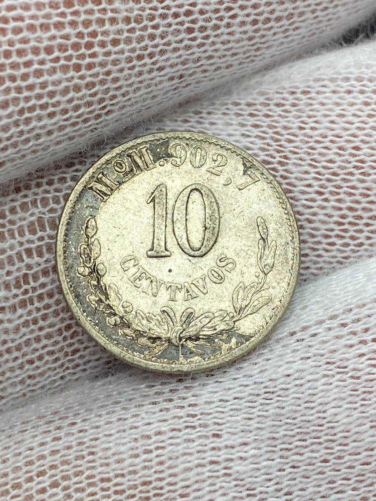 1894 Mo Mexico 10 Centavos