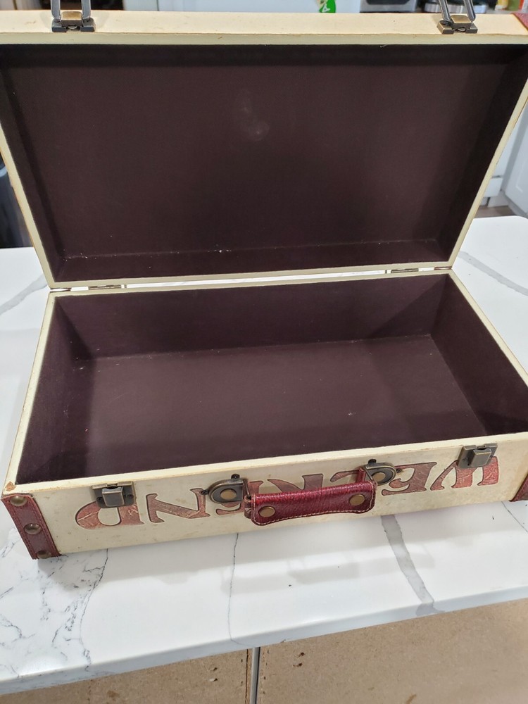 Cool Wood Trunk/suitcase. Vintage