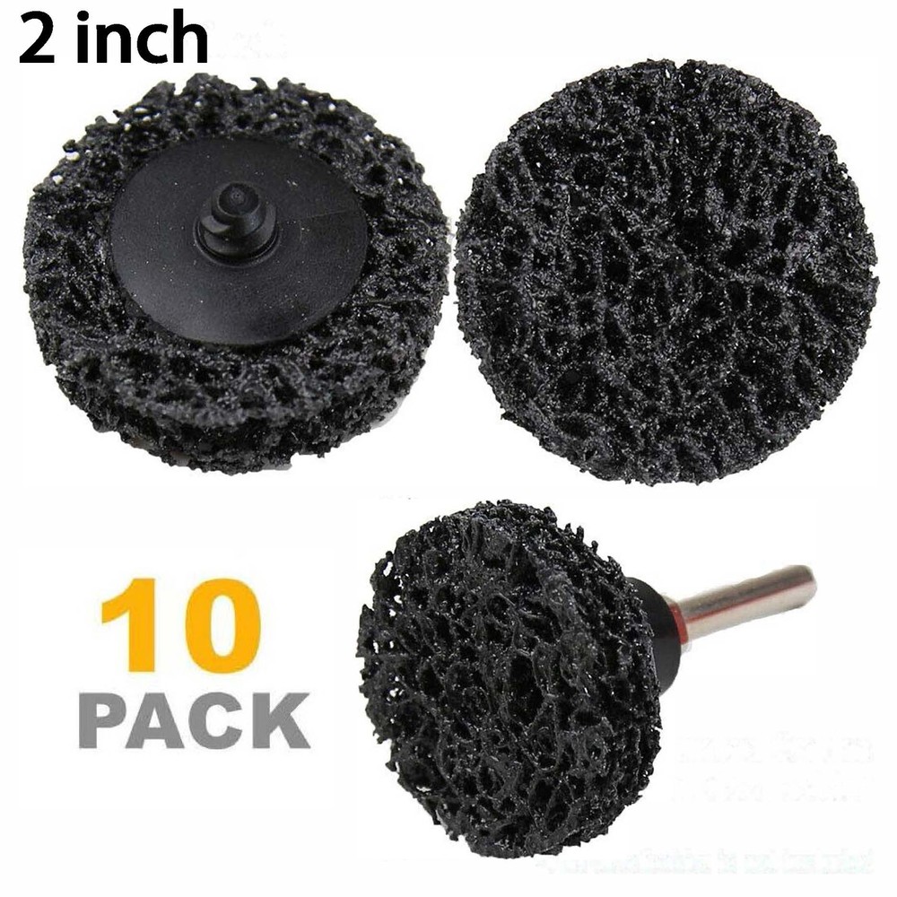 10PCS 2" Roll Lock Die Grinder Stripping Paint Rust Removal Wheels Sanding Discs