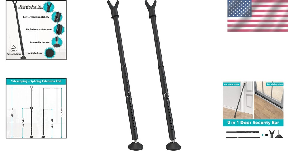 Adjustable Barricade Bar 2-Pack