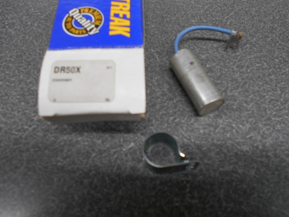Blue Streak DR50 X Condenser, Single Wire. for points ignition system. New! NOS!