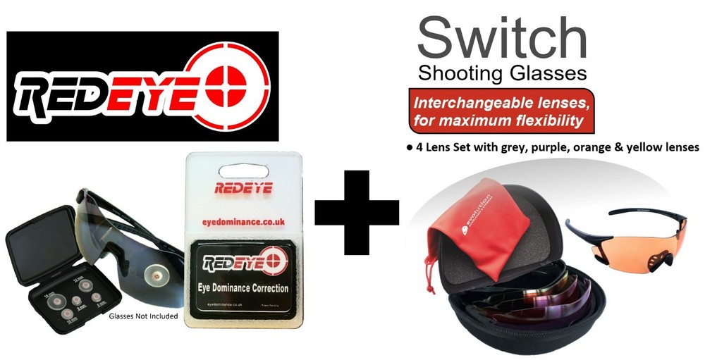 Eye Dominance Correction - Redeye - Plus Evolution Switch Shooting Glasses
