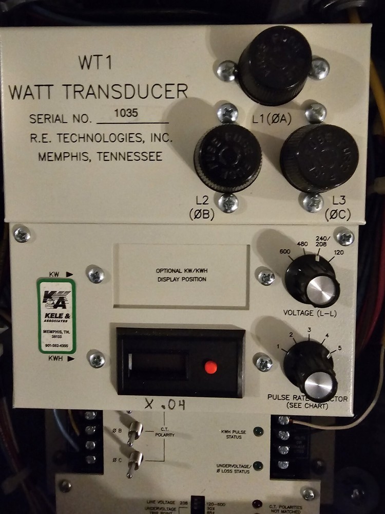 WT1 Watt Transducer Serial No. 1035