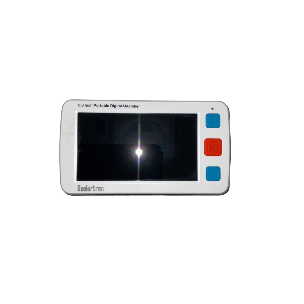 Koolertron Portable Digital Magnifier 5.0" Screen White/Black Plastic