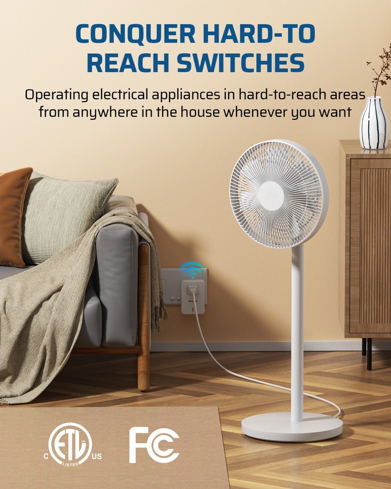 DEWENWILS Indoor Wireless Remote Control Light Switch Outlet Plug 100 FT long