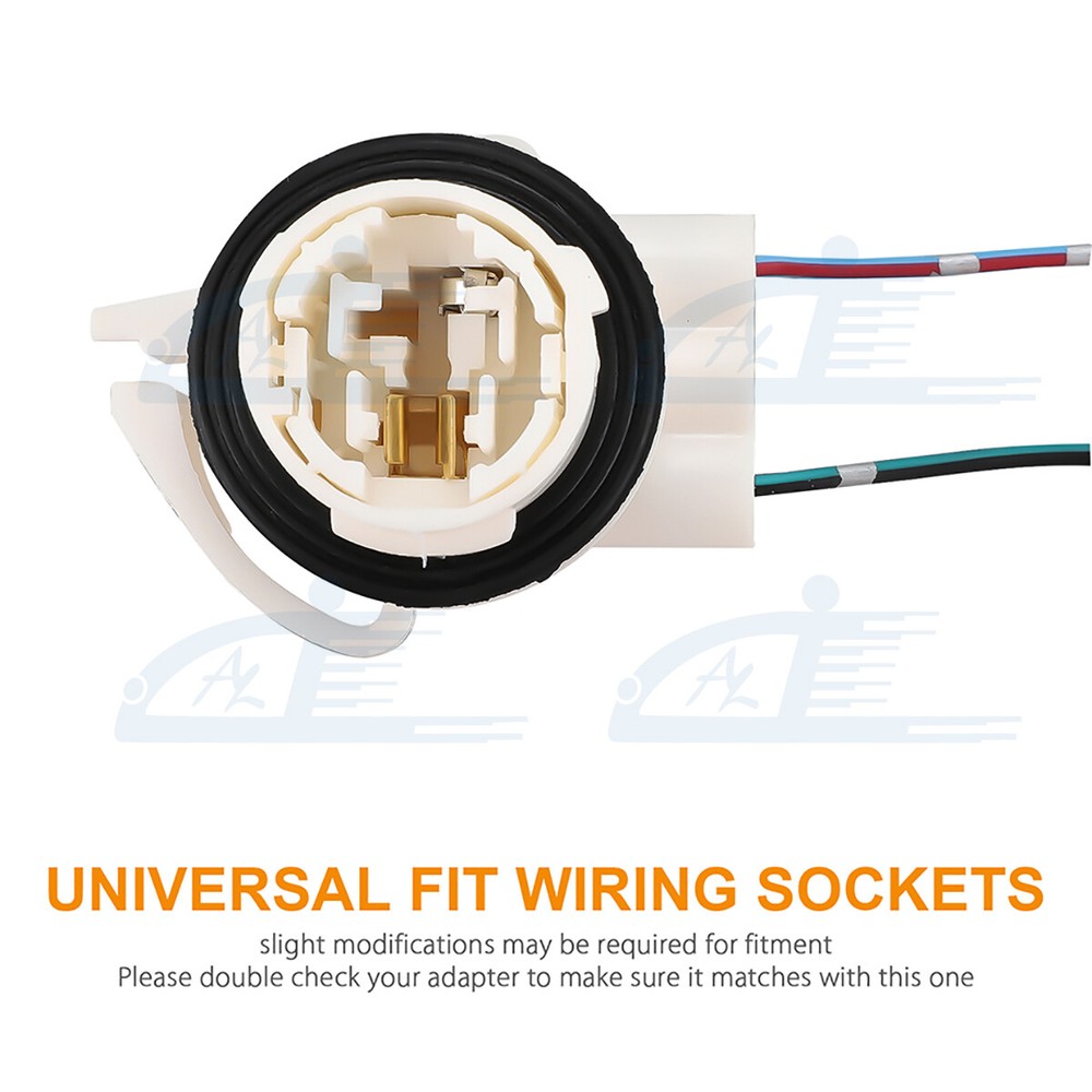 2pcs 3156 3056 3456 4156 Bulb Socket Brake Turn Signal Light Harness Wire Plug