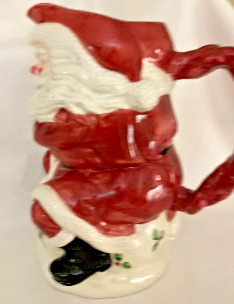 Old World Sitting SANTA 64 oz Pitcher with Extra Mittens