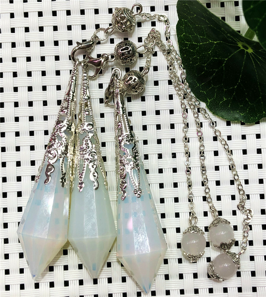 5pcs Wholesale Opal Stone Crystal Pendulum Dowsing Point Divination