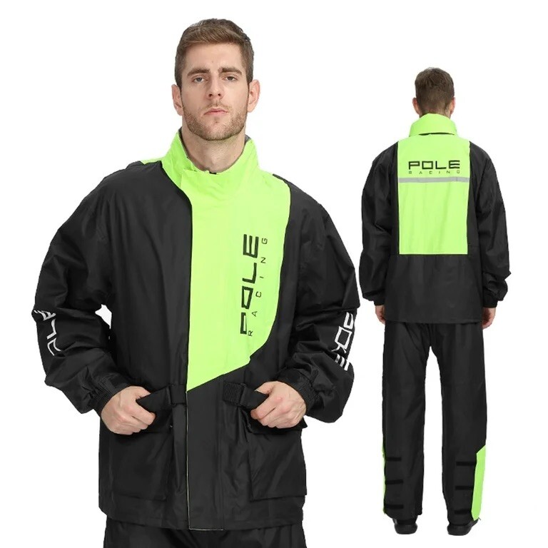 Pole Racing Rain Gear Set - Yellow