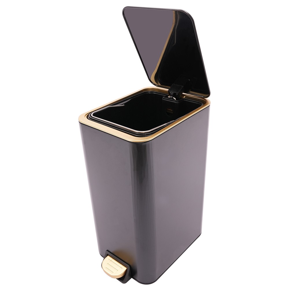 Bathroom Trash Can, Trash Can with Lid, Step Trash Bin