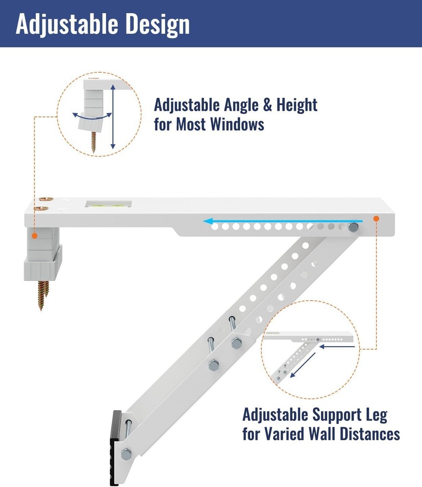 Air Conditioner Support Bracket, Heavy Duty Window AC Bracket Universal