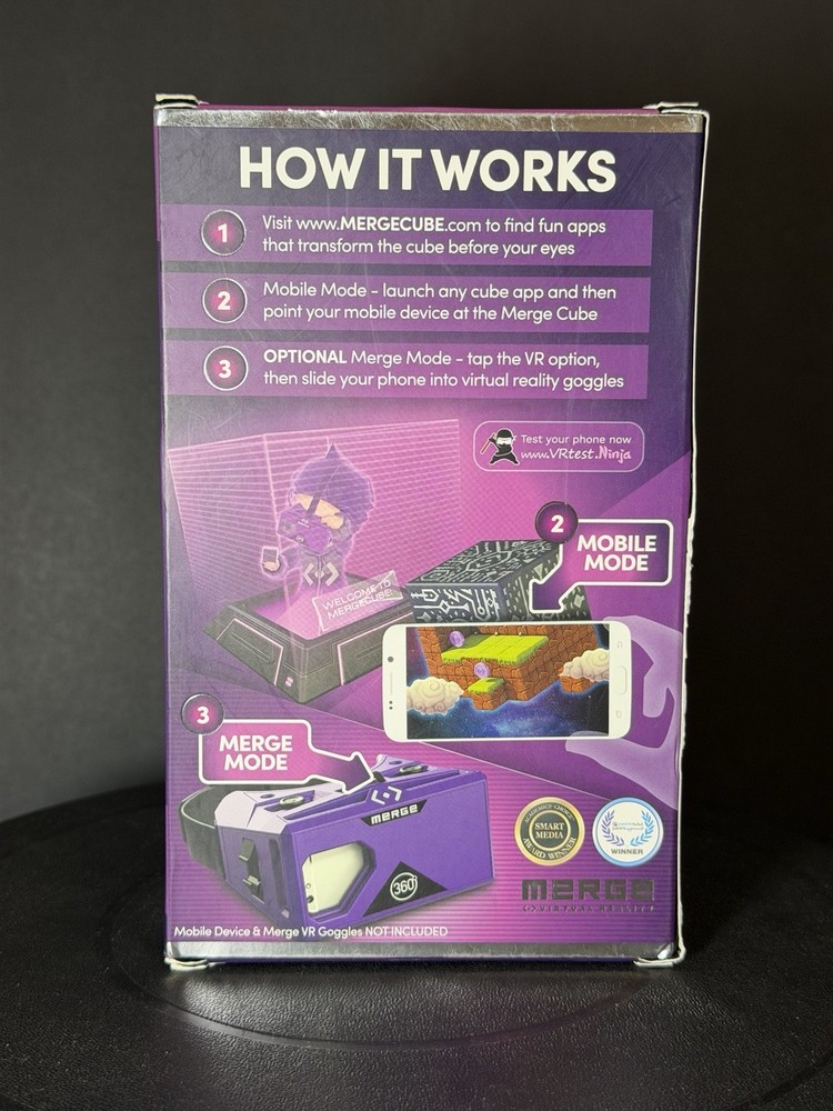 Merge Cube Hold Holograms in Your Hand Virtual Game Toy for IOS Android Tablet