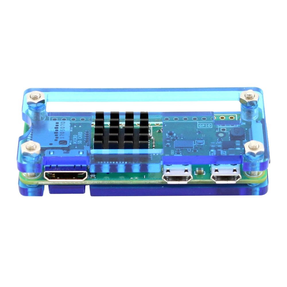 iUniker Raspberry Pi Zero Case Kit with Heatsink, HDMI Adapter, for Blue