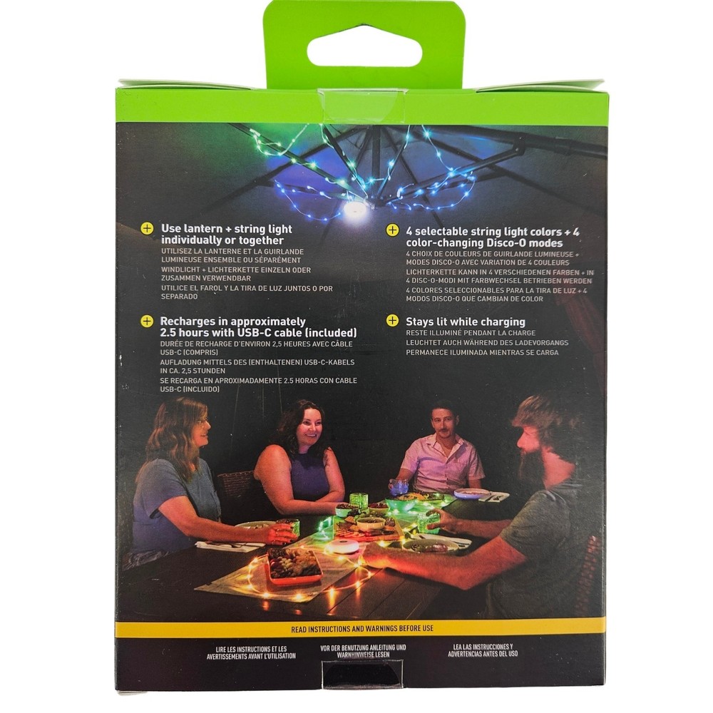 Nite Ize Radiant StarLit Disc-O Select Lantern + String Light