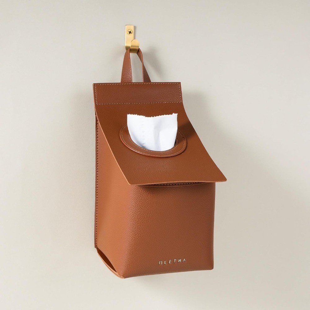 Square Tissue Box Cover for Kleenex Puffs Cube Tissues Space Saving Holder for