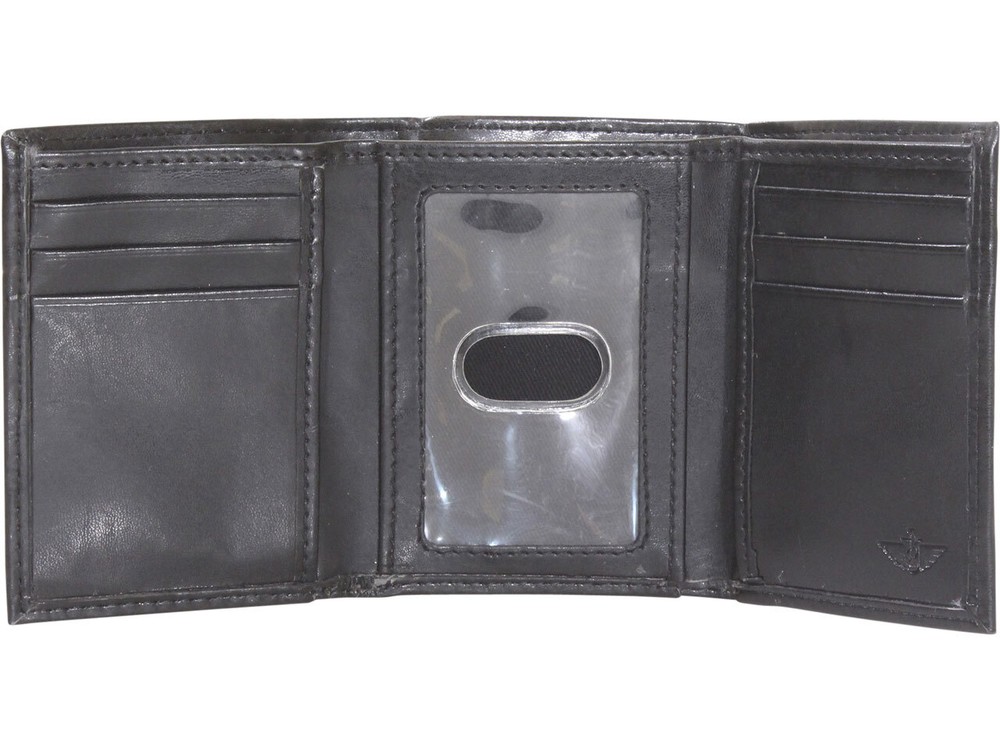 Dockers Men's Trifold Wallet With Zipper RFID Extra Capacity