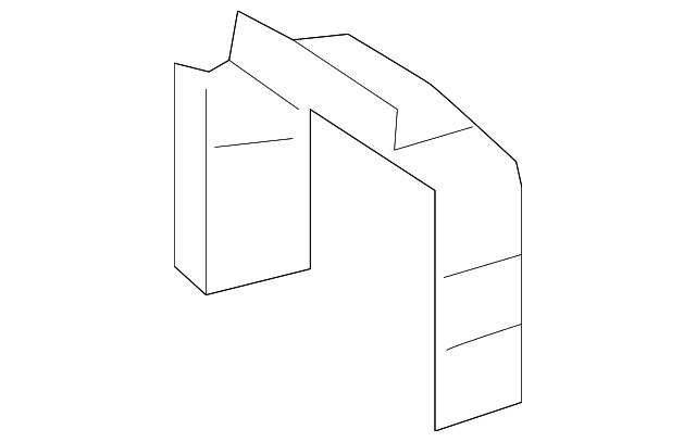 Passenger Side Front Compartment Inner Side Rail Front Reinforcement (23258728)