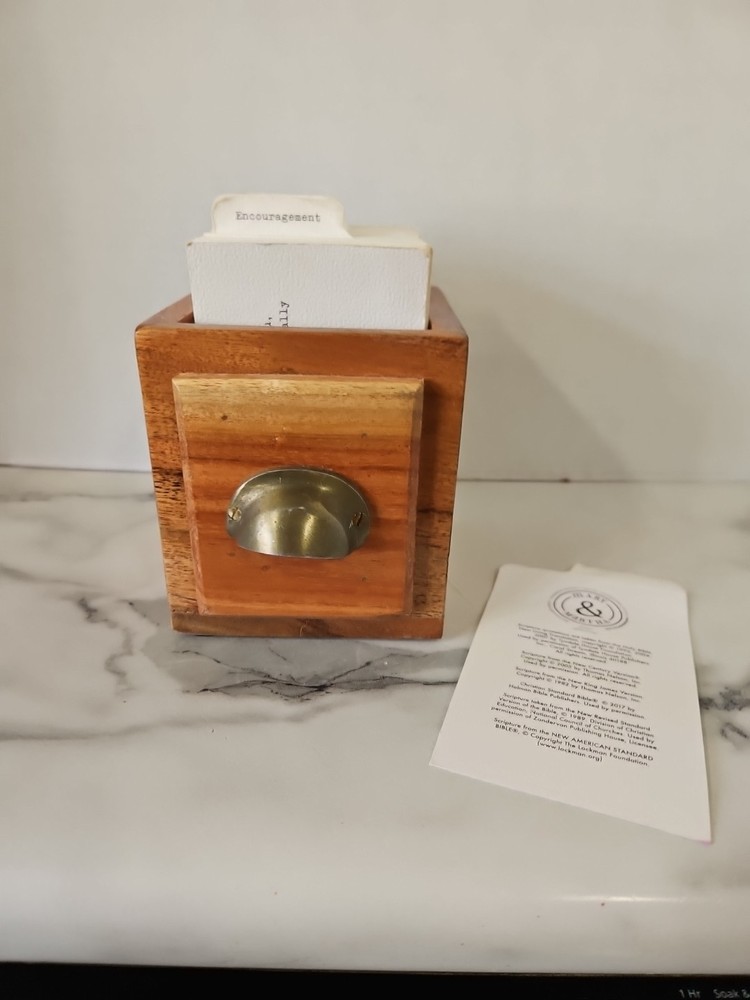 Mary & Martha Wooden Scripture Box