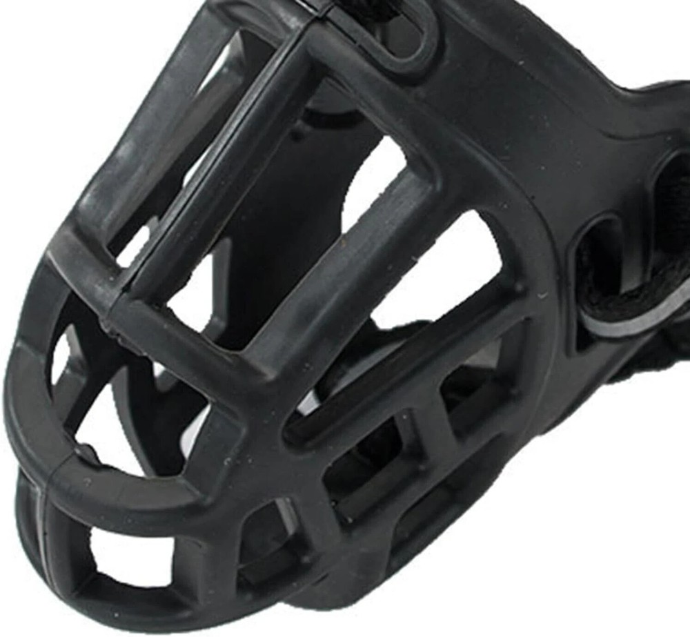 Reflect Muzzle Adjustable Dog Mouth Cover Black Size 4/6（Note size at checkout）