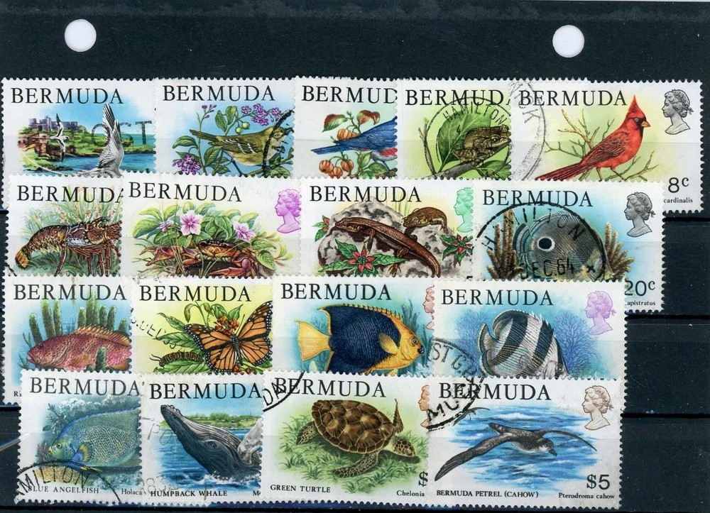 Bermuda 1978 Birds Fish Scott# 363-79 Canceled