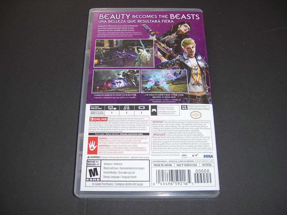 Authentic Replacement Box *Case Only* Nintendo Switch - Bayonetta 3 Three