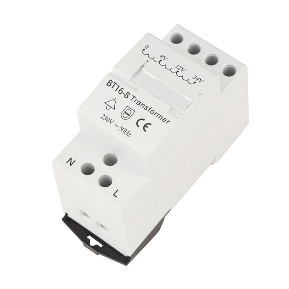 Compact AC230V Doorbell Transformer for Standard Rail with Construction