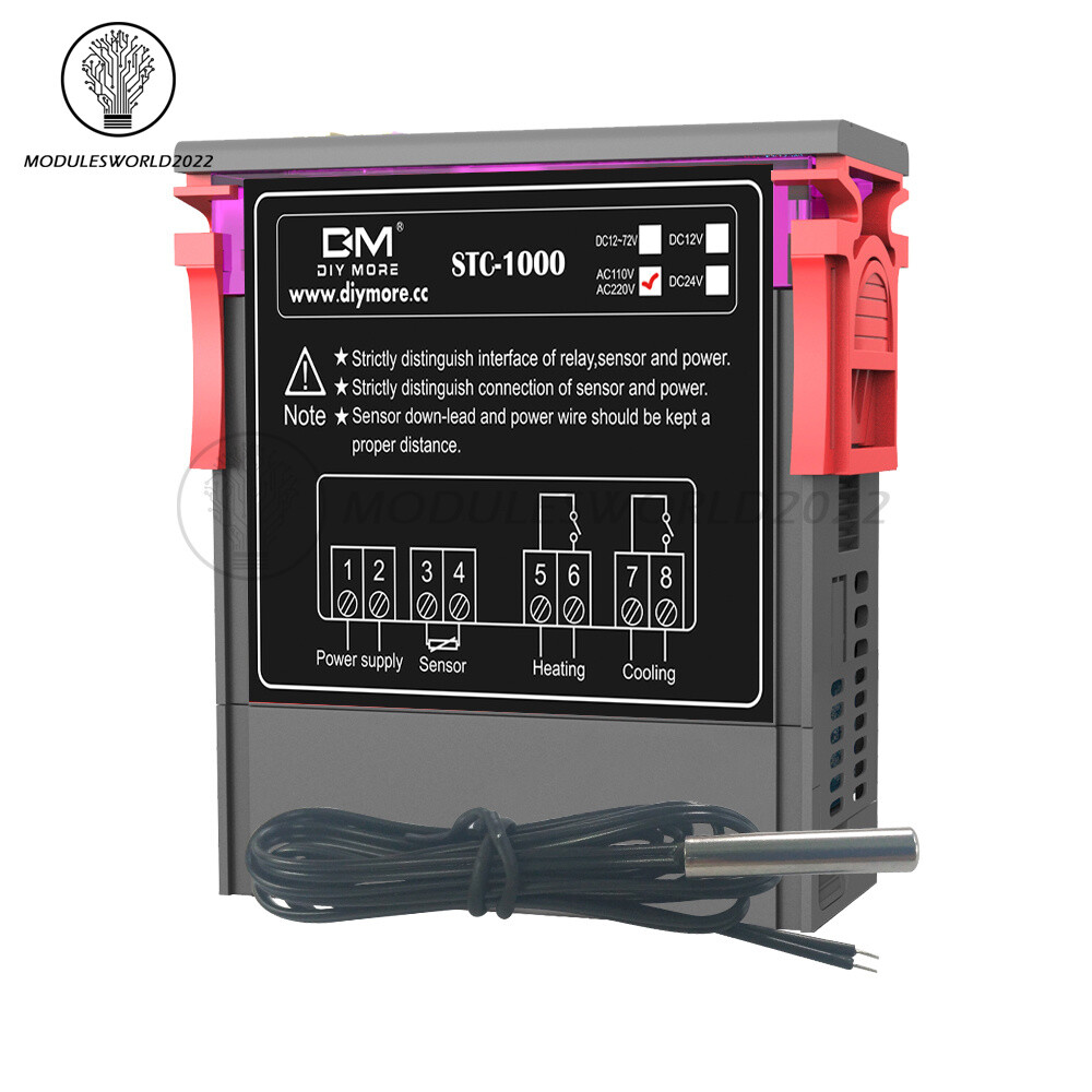 STC-1000 AC 110-220V Digital Temperature Controller Thermostat Aquarium Sensor