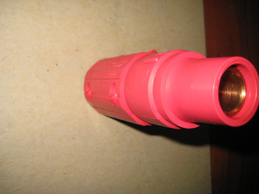 Advanced Devices CL Series CL2F Inline female locking plug connector Red