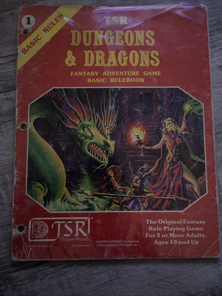 Vintage 1980 TSR Dungeons and Dragons Basic Rules