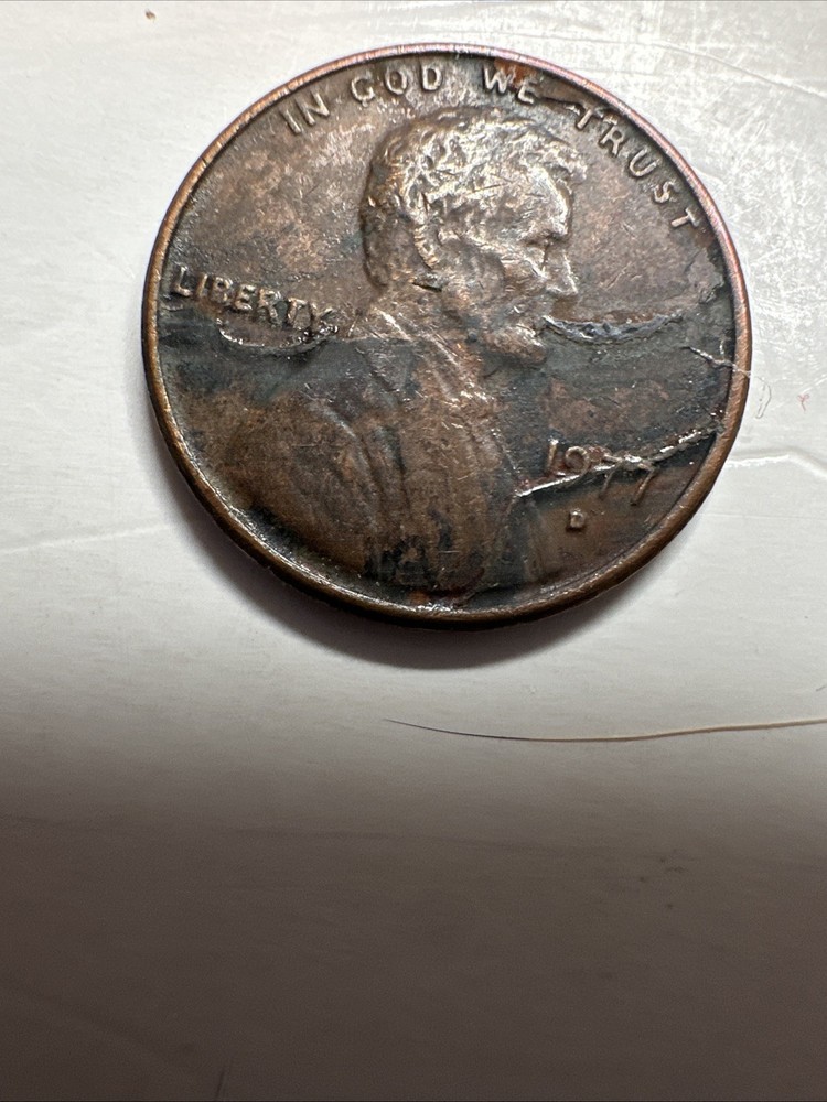 Lamination Error, 1977-D Circulated Lincoln Penny