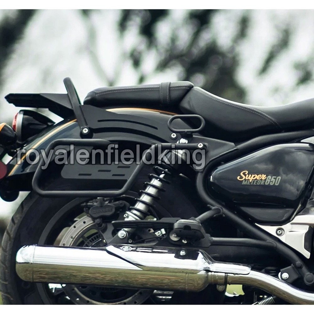 FOR ROYAL ENFIELD SUPER METEOR 650 "Saddle Stay Pair & Compact Engine Guard"