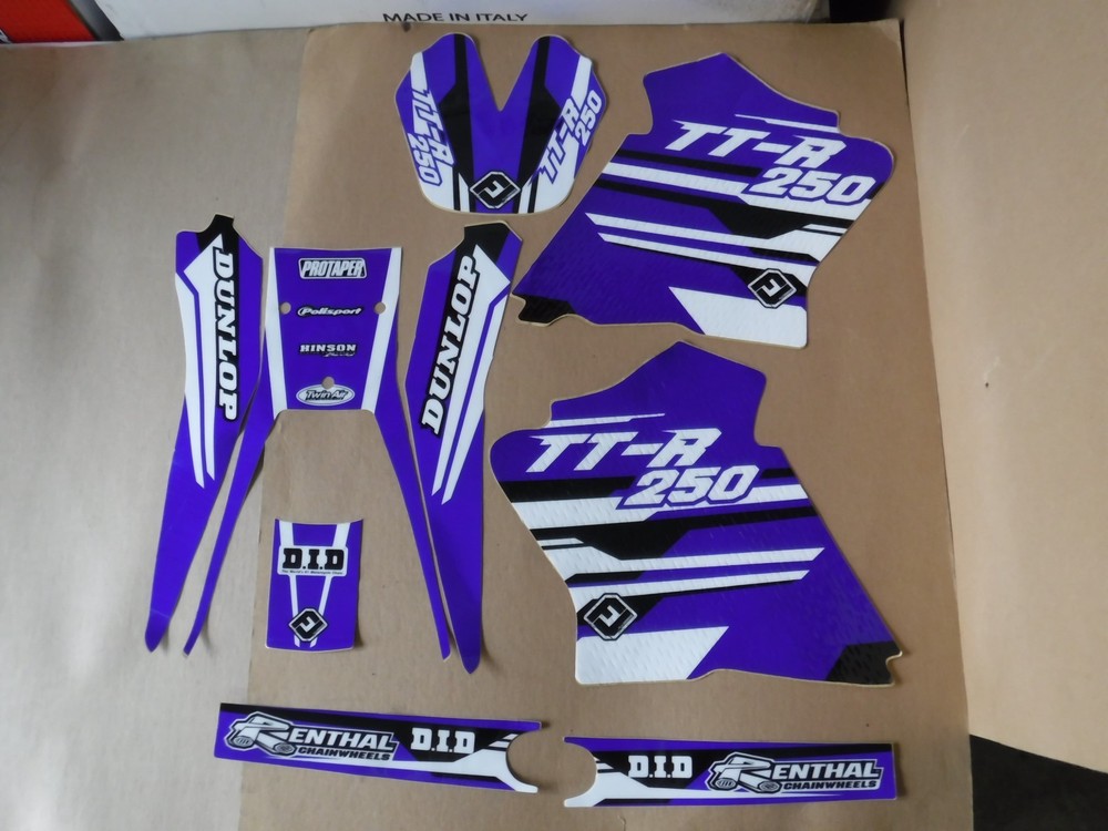 FLU Designs PTS4 Team Yamaha graphics TTR250 2000-2012