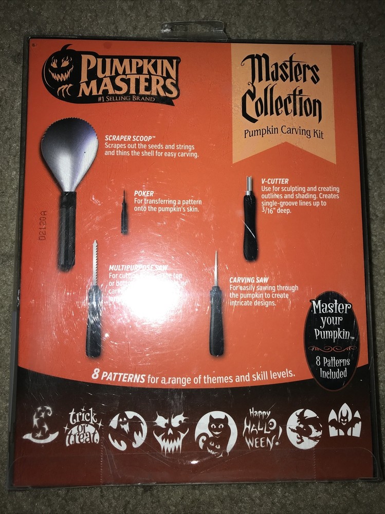 Pumpkin Masters Carving Kit With 8 Patterns