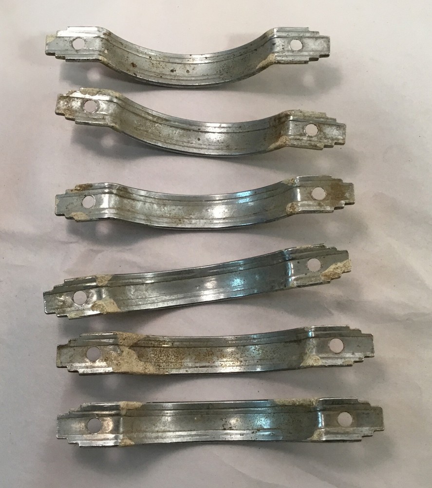 Vintage Drawer Pulls, Painted, Mid Century Modern. ~37 total