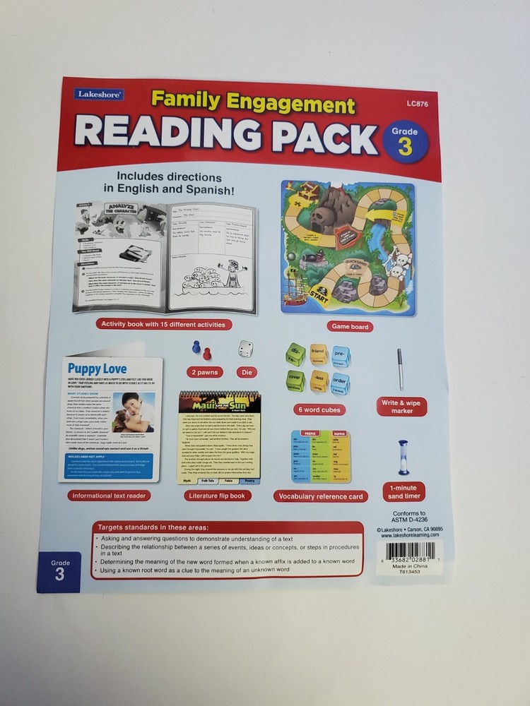 Family Engagement Pack for Reading - 3rd Grade