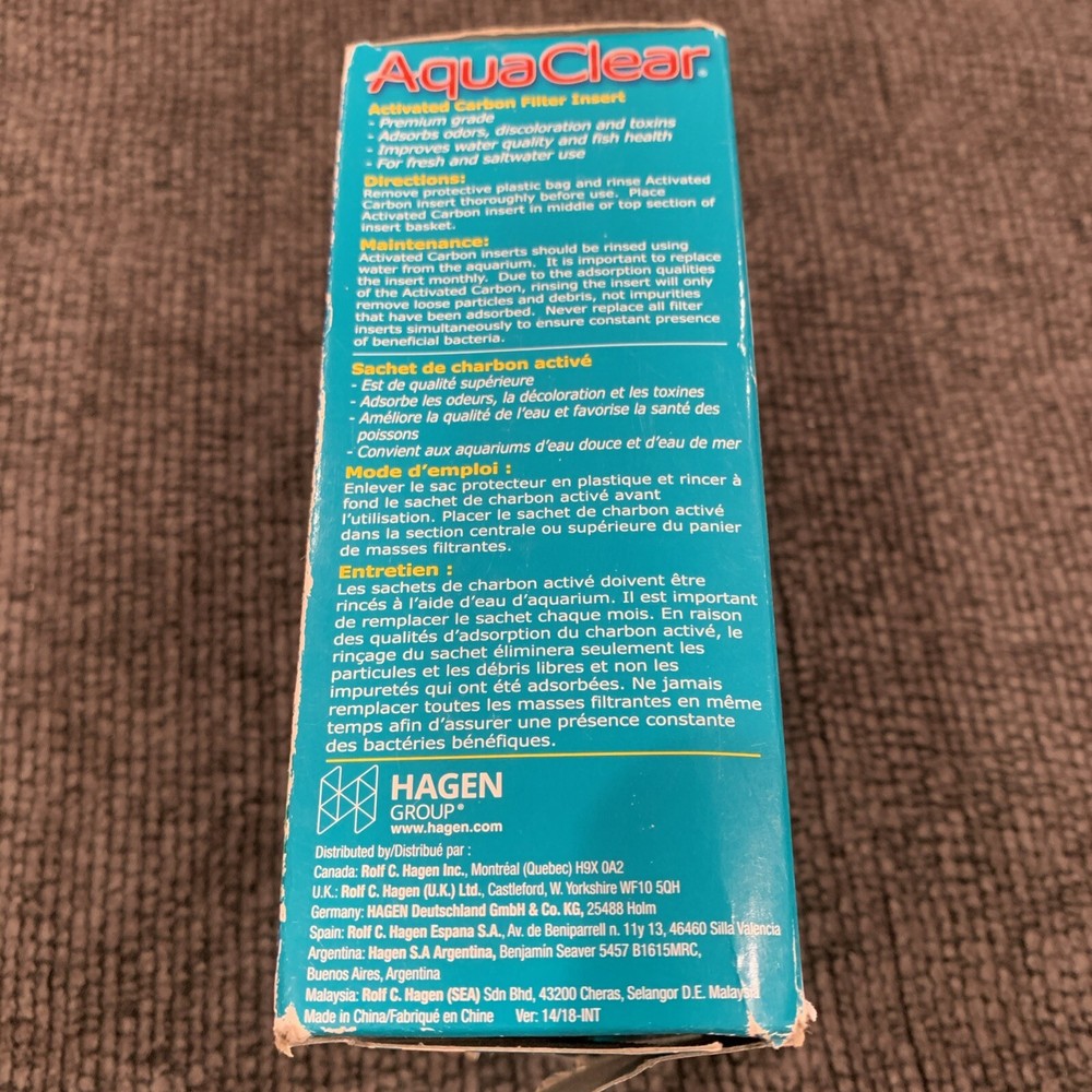 AquaClearFikter insert 70 Activated Carbon 4.9 Oz