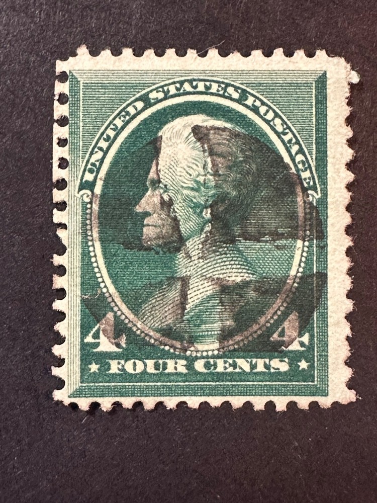 Scott # 211 Fancy Cancel 2024 Scott Catalogue Value $ 25.00