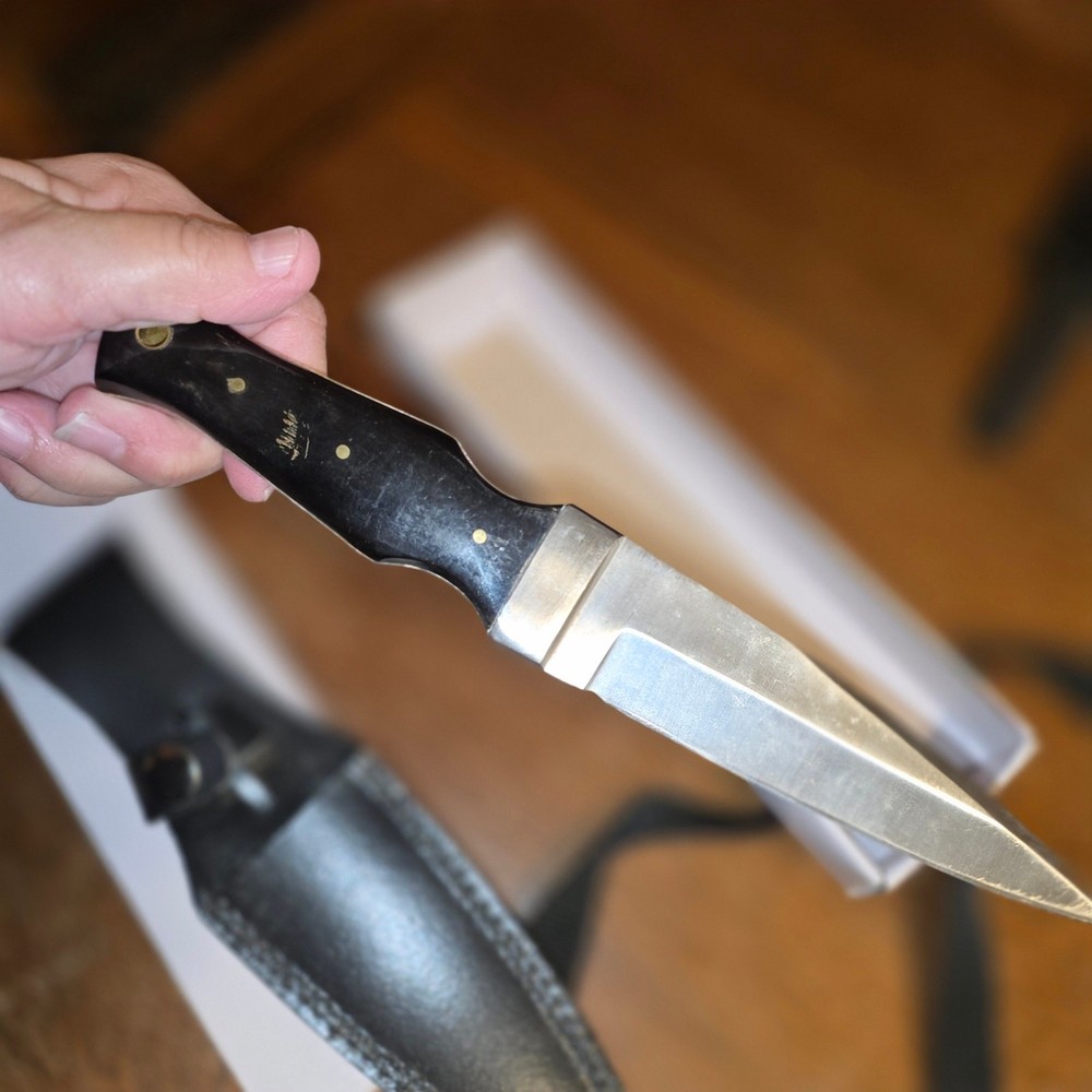 PAKISTAN BOOT KNIFE WITH LEATHER SHEATH