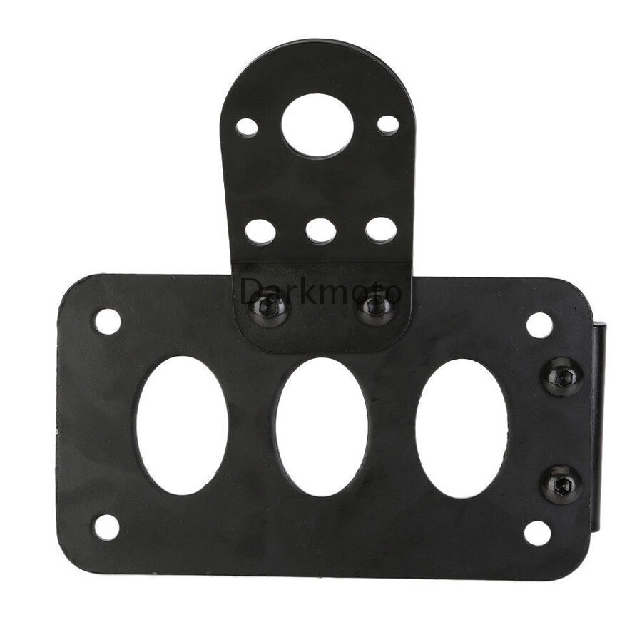 Side Mount License Plate Bracket Motorcycle Tail Light Holder For Harley Bobber