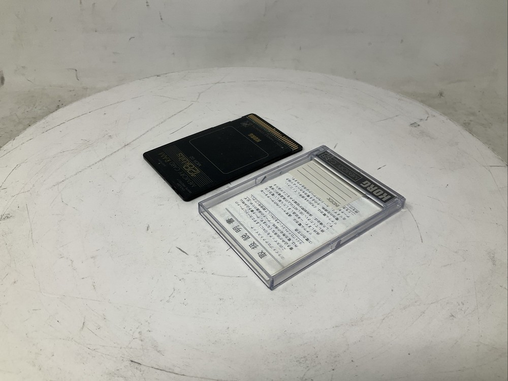 Korg MCR-02 Memory Card 128kbits 128 Kbits RAM with Plastic Case Used Read