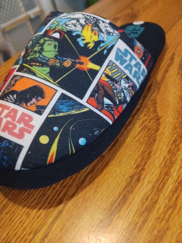 Star Wars Comic Strip Slippers Vanilla Underground NWT
