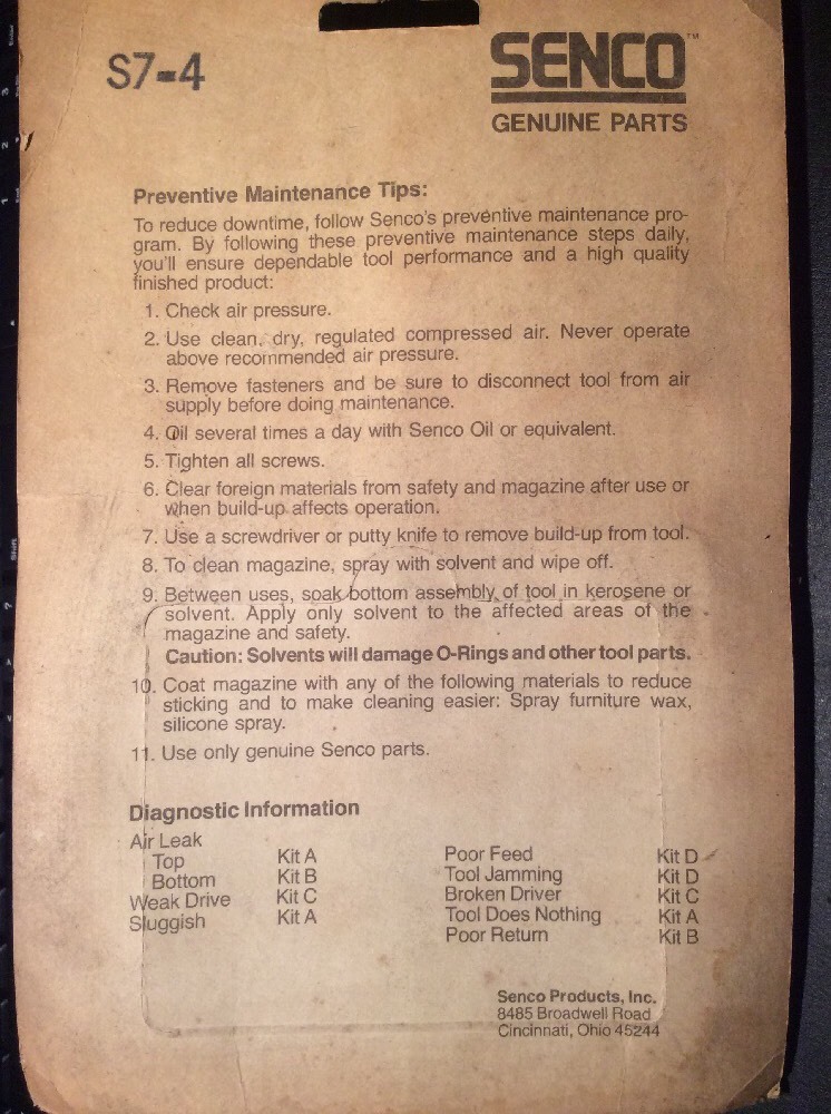 SENCO YK0045 L-D L-tools Feeder Spring