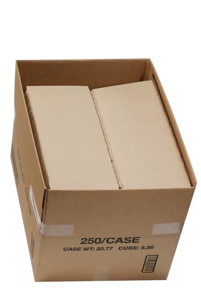 7" x 7" x 2" Kraft Paper Plain Unprinted Pizza / Bakery Box (300/Bundle)