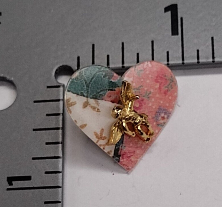 Small Angel Heart Tack Pin