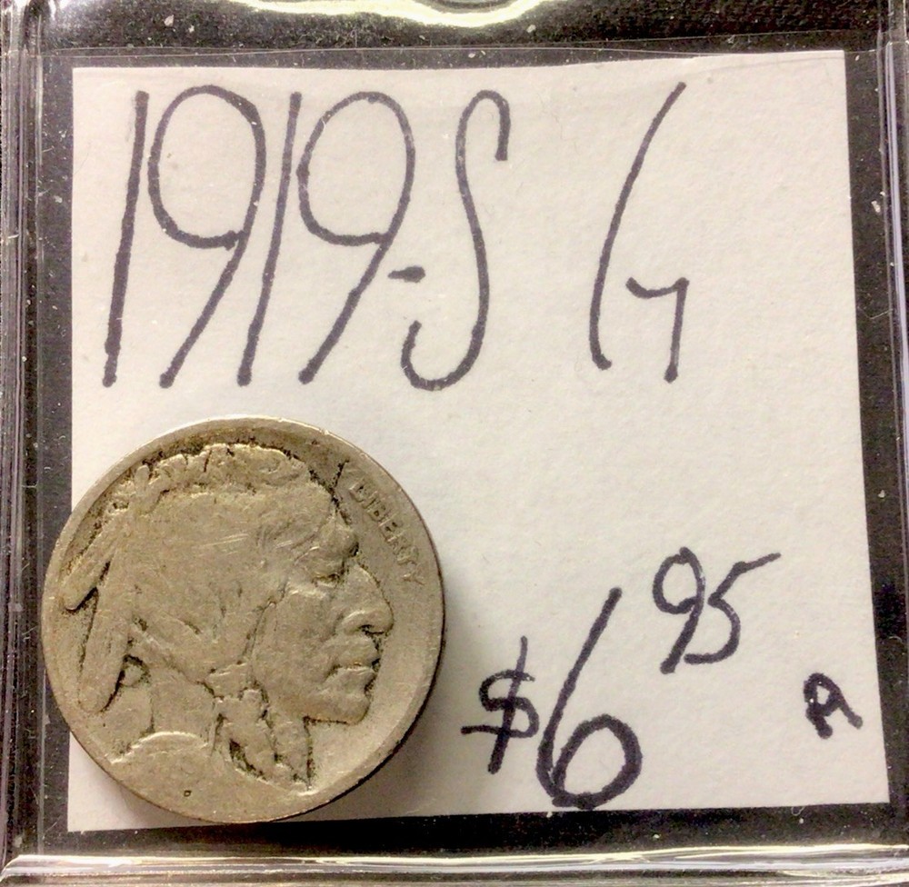 1919 S Buffalo Nickel G! ENN Coins