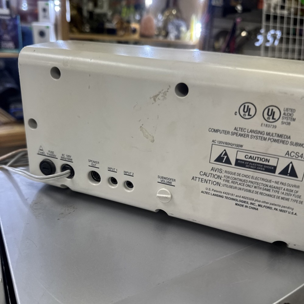 Altec Lansing Subwoofer ACS45 Multimedia Computer Speaker (Single)