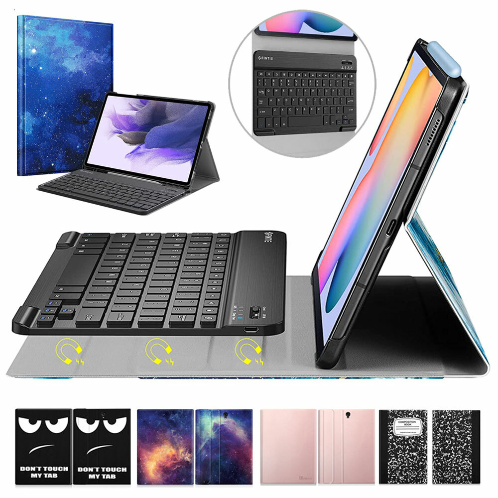 Bluetooth keyboard Case Cover + Bluetooth Keyboard For Samsung Galaxy Tab Tablet